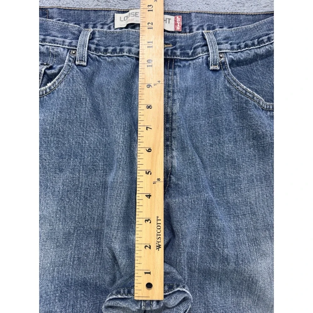 VTG Levis 569 Jeans Men‎ 36x32 Blue Loose Baggy Straight Distress Denim Y2K 04'